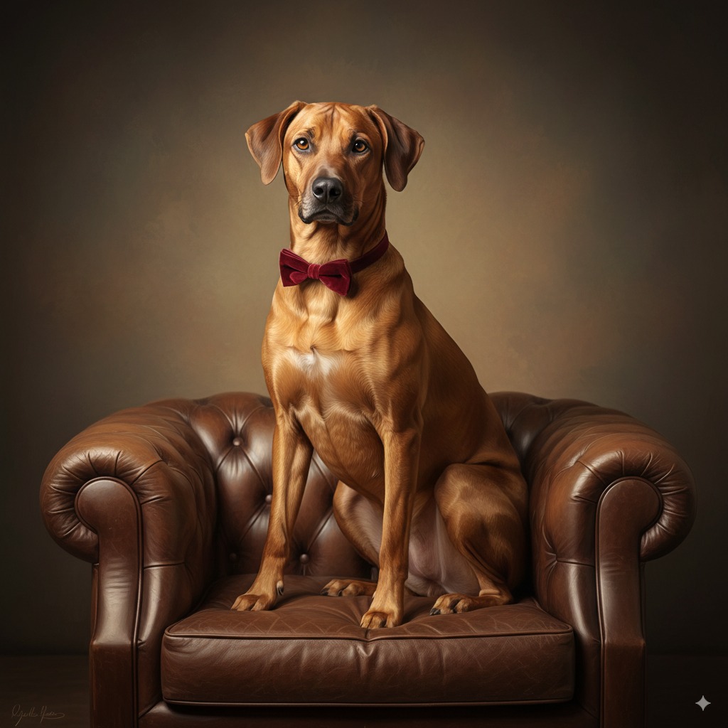 An example of a Classic Studio Portrait pet portrait