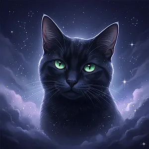 Pet portrait in Starlight Portrait style